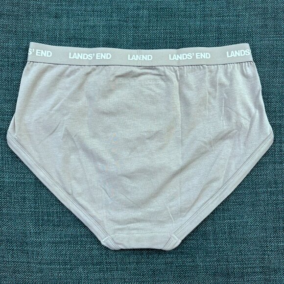 Set of 3 Lands End Knit Briefs (Gray, Mint Green, Forest Green Striped) Size M - Picture 3 of 8